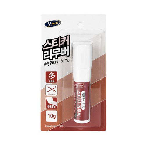 박스나 비닐에 남은 스티커 접착 자국을 정리할 때 쓰기 좋은 마카펜형 스티커 리무버입니다. - 1