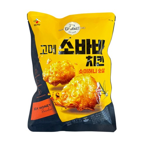 CJ 고메 소바바치킨 소이허니 순살 375g