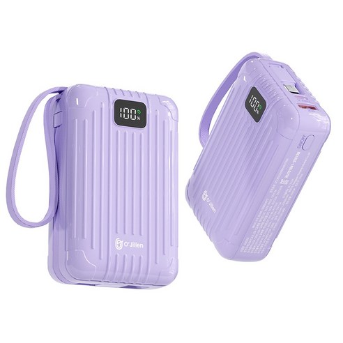 오지렌 고속충전 대용량 보조배터리 20000mAh, 퍼플, OJ850D