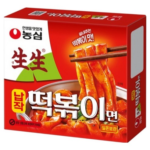 농심 생생 납작 떡볶이면