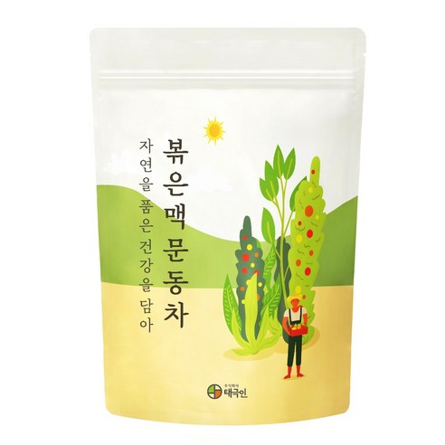 자연닮음 국산 청양 볶은 맥문동차 티백 1g x 50개입 생분해성원단 삼각티백
