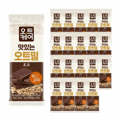 오트케어 맛있는 오트밀 초코 낱봉팩