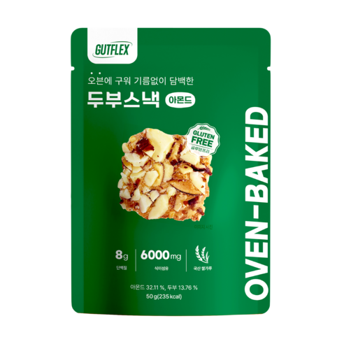 두부아몬드스낵 것플렉스, 50g, 5개
