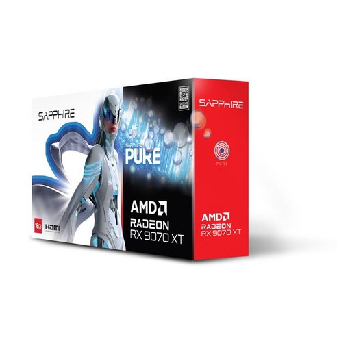 SAPPHIRE PURE Radeon RX 9070 XT GAMING OC 16GB 그래픽 보드 11348-02-20G VD8984
