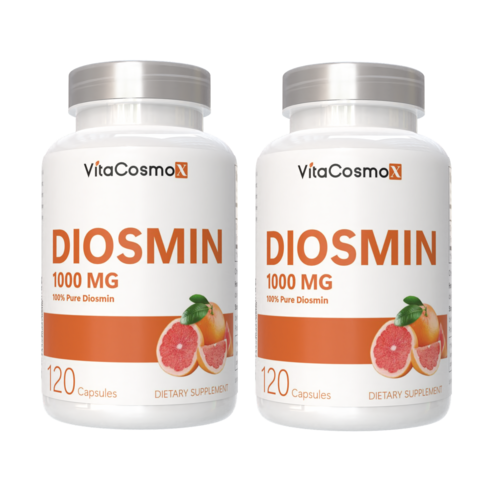 VitaCosmoX 비타코스모 롱라이프뉴트리 위라이크비타민 디오스민 Diosmin 시트러스 바이오플라보노이드 고함량 1000mg