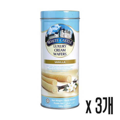 화이트캐슬 럭셔리 크림 웨이퍼 바닐라향 100g