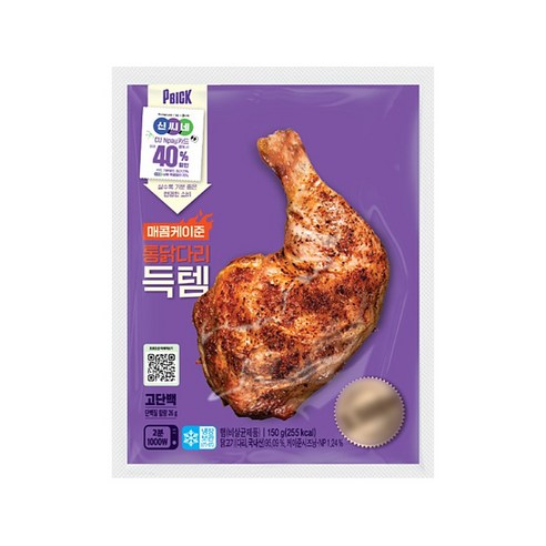 PBICK 통닭다리득템 매콤케이준, 150g, 4개