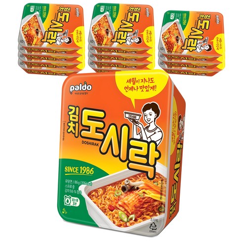 팔도도시락 컵라면 86g, 12개