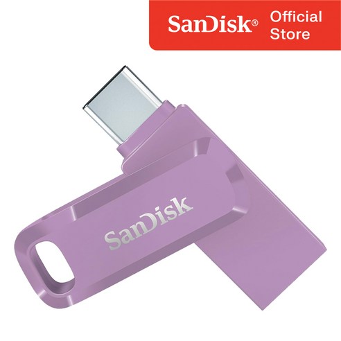 샌디스크 USB 메모리 Ultra Dual Go 울트라 듀얼 고 Type-C OTG USB 3.1 SDDDC3 128GB  라벤더퍼플