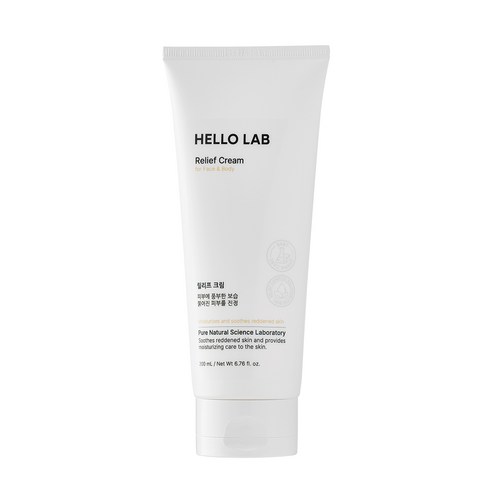 헬로랩 유아 아기 릴리프 크림 200ml 저자극 더마 보습 진정 얼굴 바디 크림, 1개, 200ml