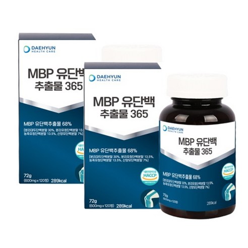 대현헬스케어 MBP유단백추출물 365, 2개, 120회분