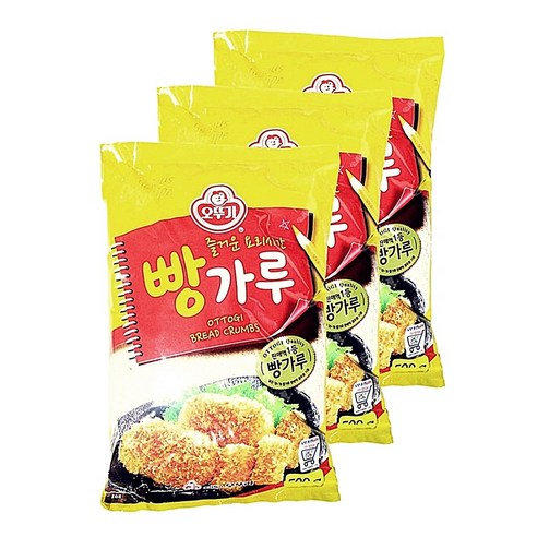 오뚜기 빵가루, 500g, 3개
