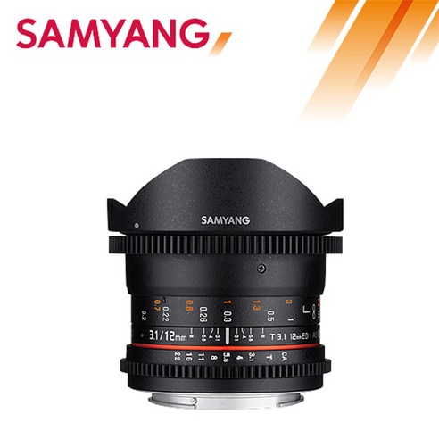 삼양 VDSLR 12mm T3.1 피쉬아이 후지 영상 촬영 어안 렌즈