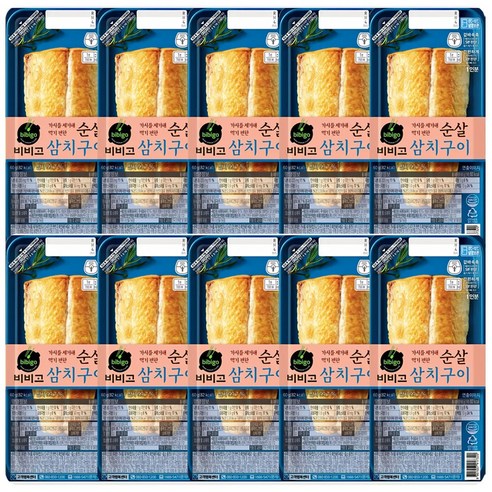 비비고 순살 삼치구이 60g x 10, 60g, 10개