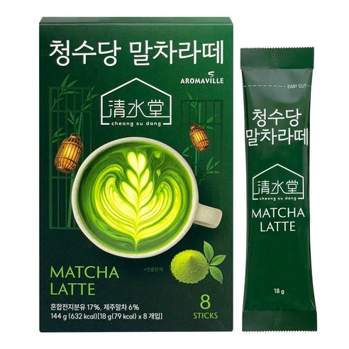 익선동 청수당 말차라떼, 8개입, 18g