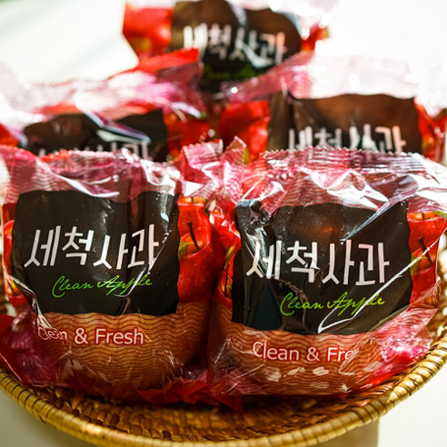 [하루50박스초특가] 당도선별 꿀과즙 세척사과, 1박스, 4kg