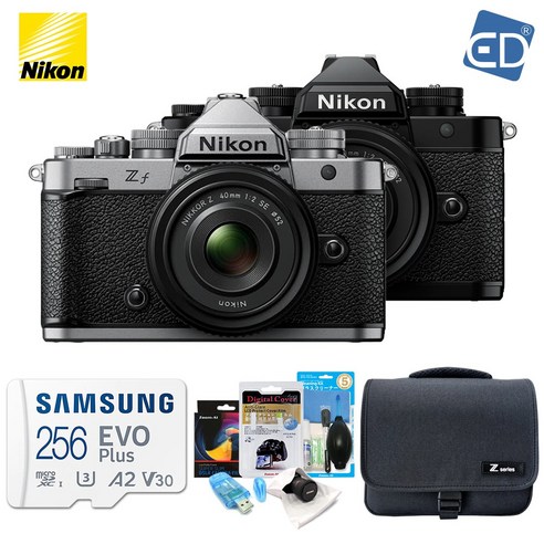 니콘정품 Z f + Z 40mm F2 SE KIT 실버 / 256G+가방풀패키지 /ED
