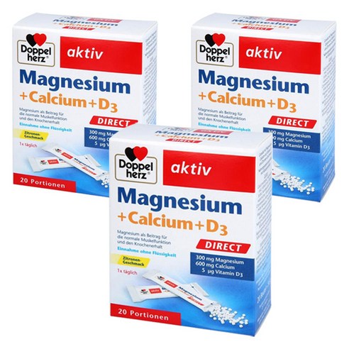 도펠헤르츠 액티브 마그네슘 300mg + 칼슘 600mg D3 5mcg
