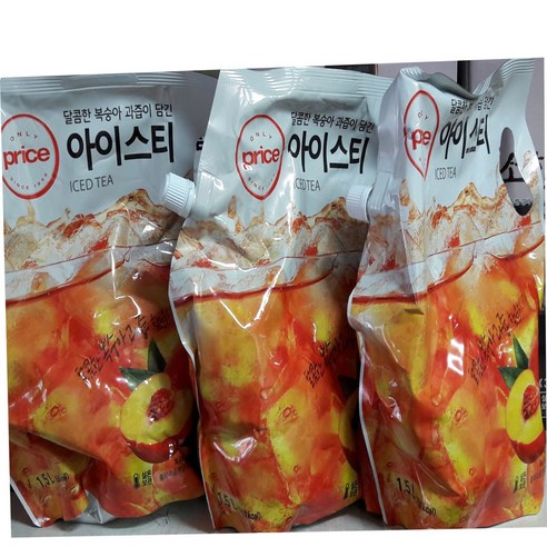 오늘좋은 복숭아 아이스티 1.5L, 3개, 1.5L