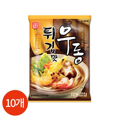 한성기업 튀김맛 우동 (1인분) 212g x 10봉