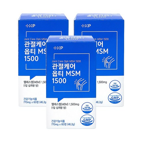 관절엔 옵티MSM1500 관절 및 연골건강에 도움, 8개, 30정