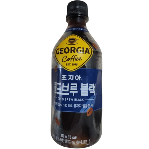 조지아 크래프트 콜드브루 블랙, 470ml, 12개