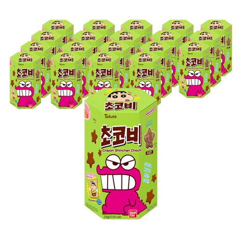 크레용 신짱 초코비, 20g, 20개