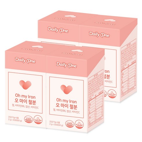 데일리원 오 마이 철분 비헴철 고함량 철분제 임산부 영양제 30포
