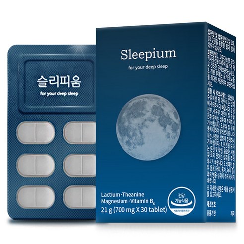웰릿 슬리피움 영양제 21g, 30정, 1개