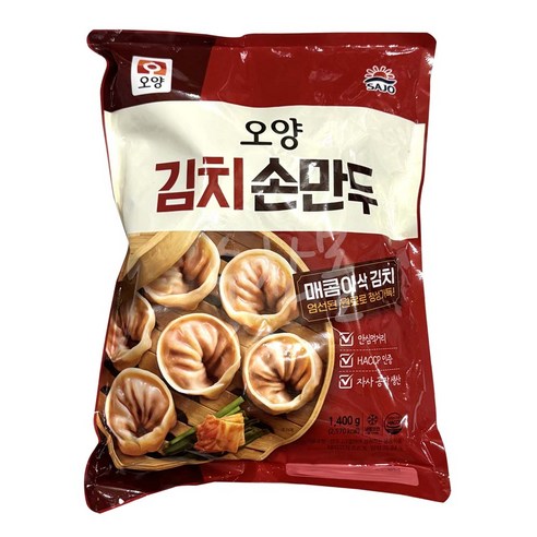 오양 김치손만두 1.4kg x 6개