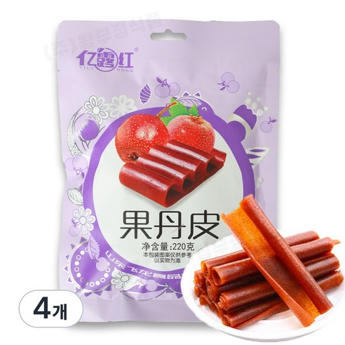 김가네 중국식품 이루훙 궈단피 산사스틱 220g