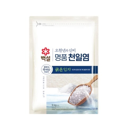 백설 오천년의 신비 명품천일염 굵은입자, 5kg, 1개
