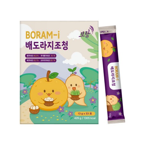영월 전통 아이 수제 배 도라지청 조청 스틱, 33개, 13g