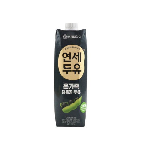 연세두유 고소한두유 검은콩두유1000mlx1팩 고칼슘두유, 1L, 2개