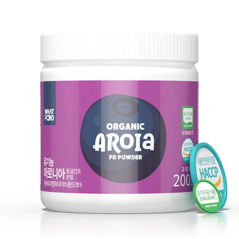 왓푸드 유기농 아로니아 동결건조 분말 200g 300g (폴란드)
