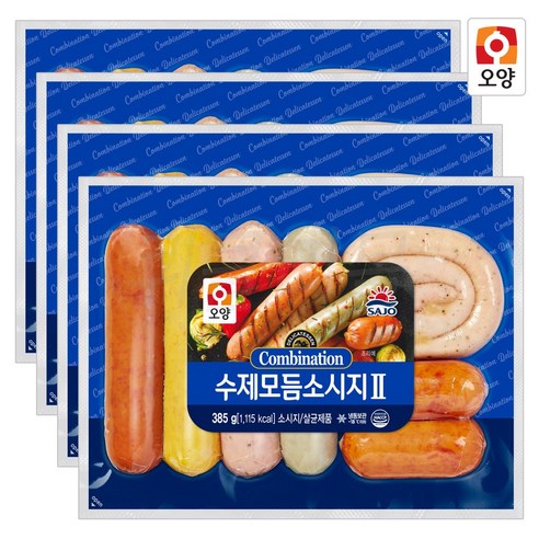[사조오양] 수제 모듬 소시지 385g 냉동