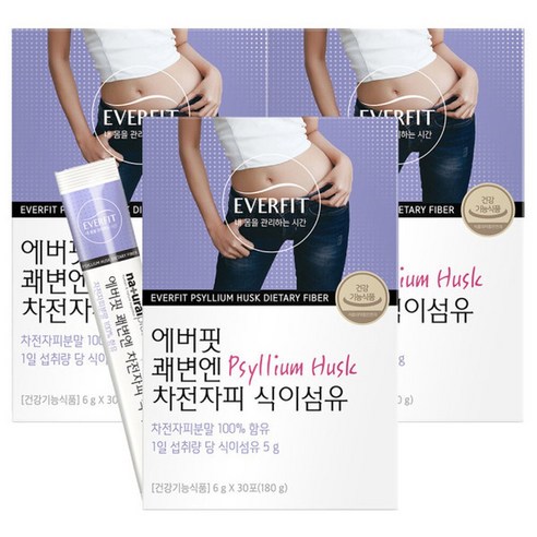 내츄럴플러스 에버핏 쾌변엔 차전자피 식이섬유