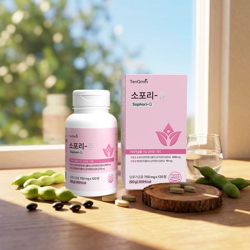 소포리큐, 수용성 회화나무추출물, 750mg X 120정, 1통, 120정