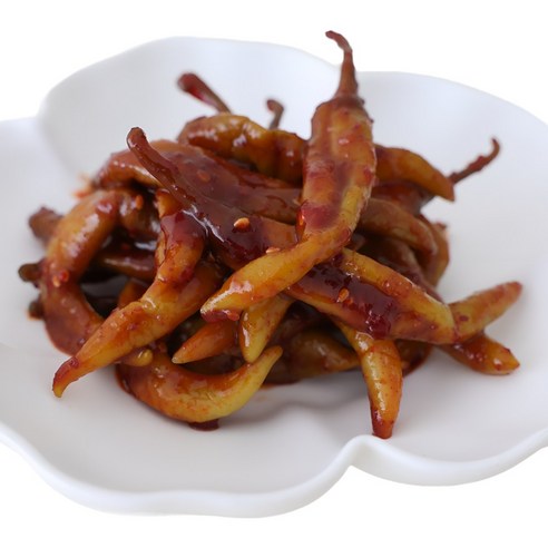 여우마을 수제반찬 촌스러운 양념고추장아찌 고추무침, 500g, 2개