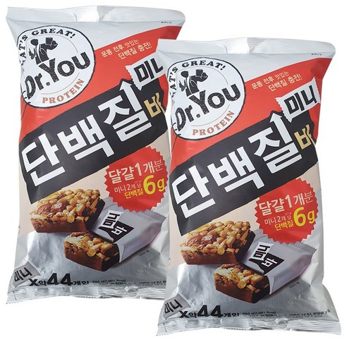 닥터유 단백질바 한입쏙, 594g, 2개