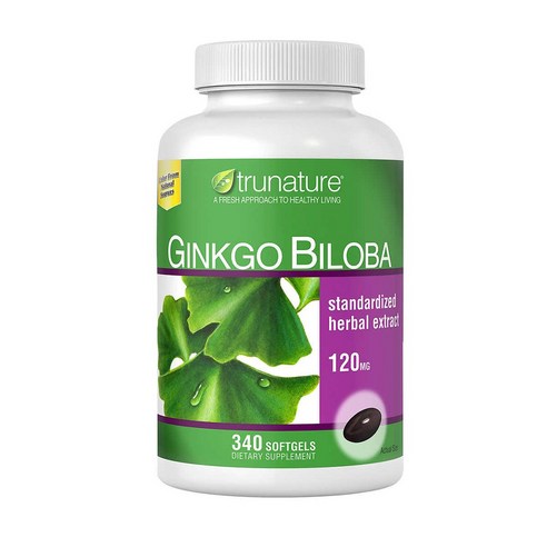 트루네이쳐 징코 빌로바 340정 (소프트젤) Trunature Ginkgo Biloba 340 Sgels