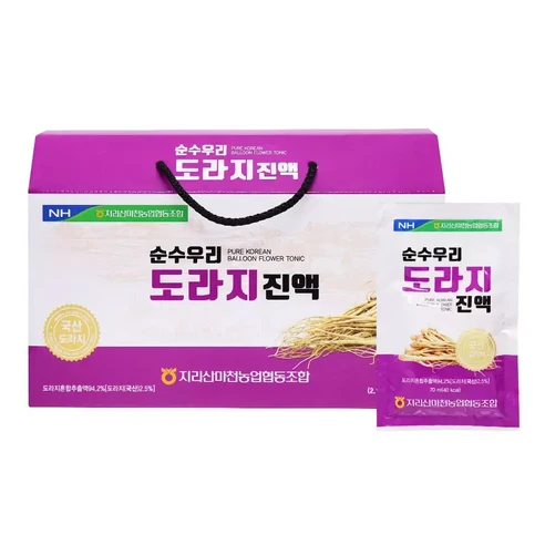 마천농협 순수우리 도라지진액 30포 캐리어타입 국산 도라지 환절기 건강선물