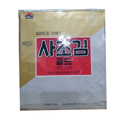 사조김골드 김밥용김28g 10봉, 28g, 10개