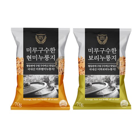 미루간편누룽지 현미 보리 각15봉씩 총30봉 2가지맛 구성, 1세트, 2.1kg