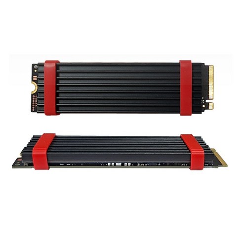 M.2 2280 방열판 알루미늄 블랙 70x22x4mm 공랭쿨러