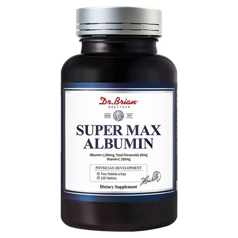 닥터브라이언 슈퍼 맥스 알부민 1200mg 타블렛, 1개, 120정