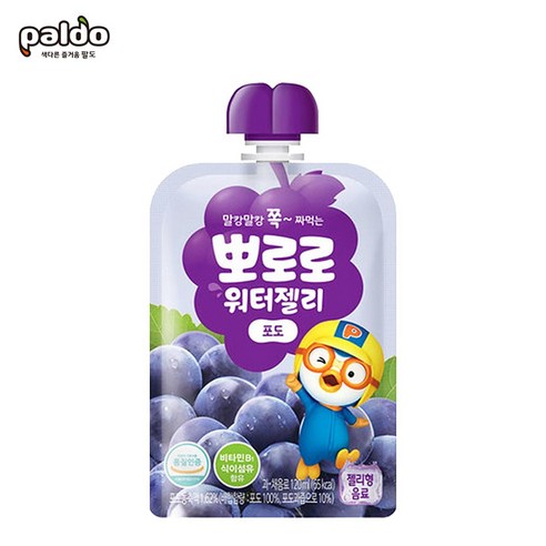 뽀로로 워터젤리 포도 120ml