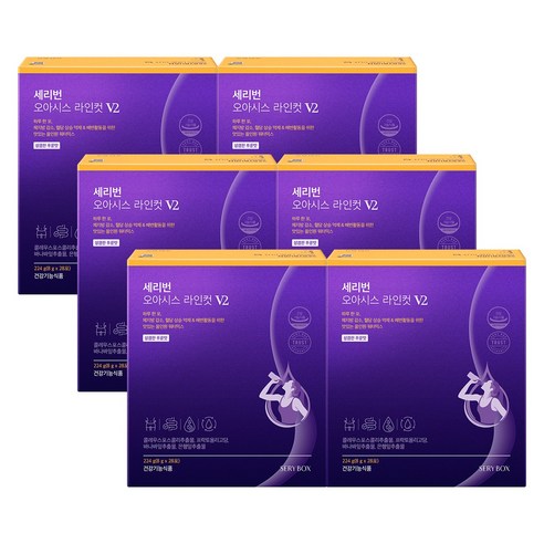 세리박스 세리번 오아시스 라인컷 V2 푸룬맛 28포, 224g, 6개
