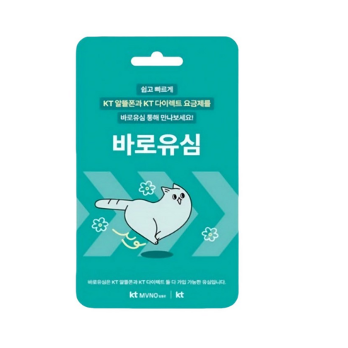 KT 바로유심(셀프개통) 2개