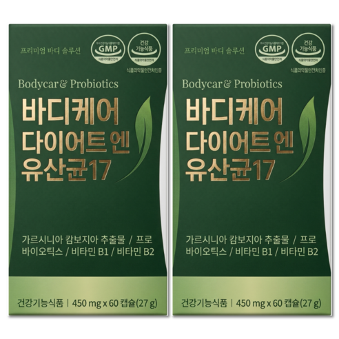 체지방 감소 다이어트 유산균 / 12통구매시 비에날씬 유산균 다이어트 bnr17 식약청인증 증정, 2개, 60정